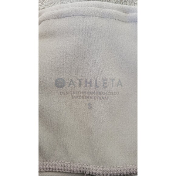 Women's Athleta Laser Cut Grey Ankle Leggings - Picture 4 of 4